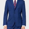 Gentlemen Style Blue Wool-Bend Mens Classic Suit