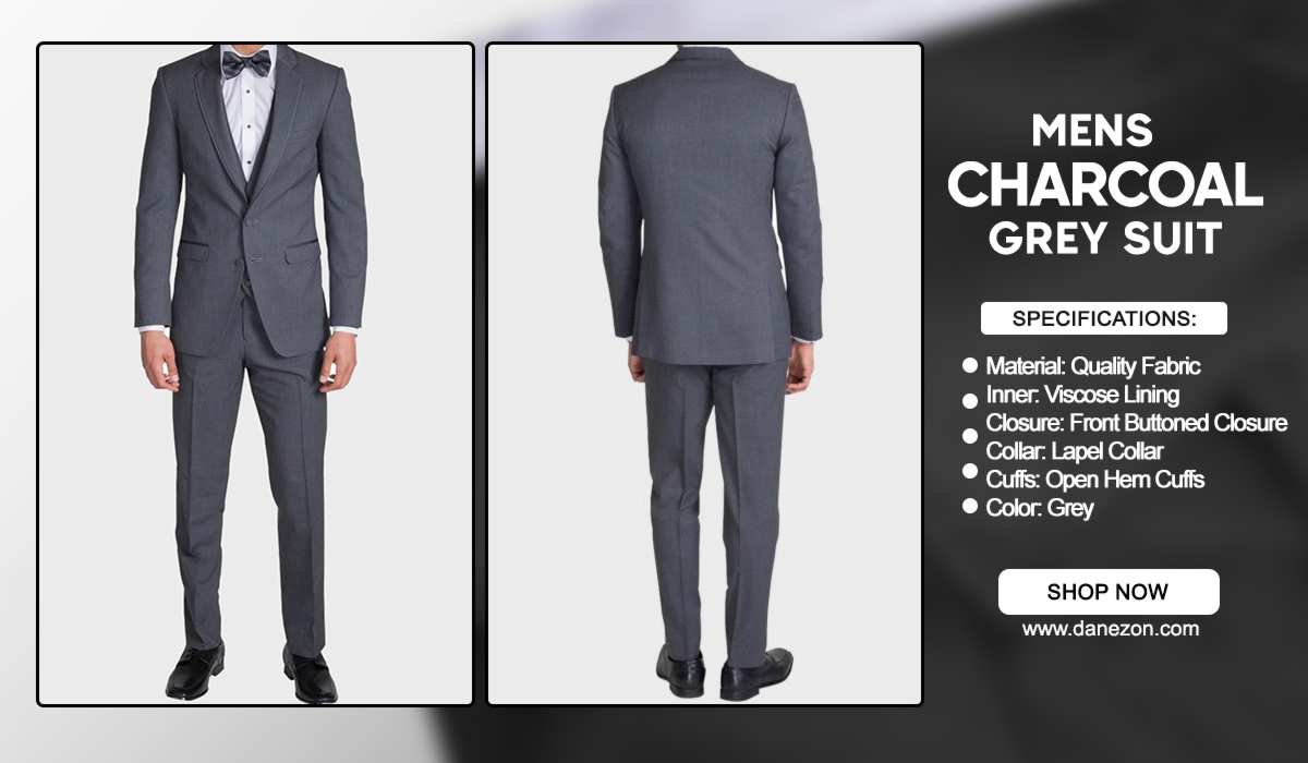 Gentleman Notch Lapel Grey Suit