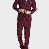 Gentleman Maroon Suit for Mens