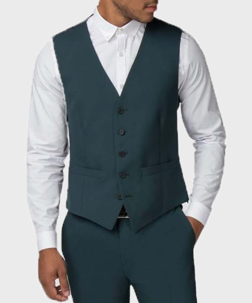 Gentleman Style Olive Green Suit