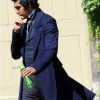 Dev Patel Blue The Personal History of David Copperfield Trench Coat