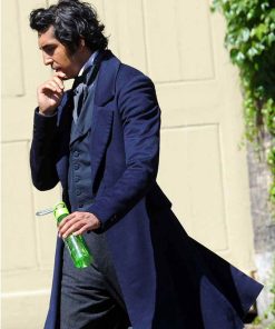 Dev Patel Blue The Personal History of David Copperfield Trench Coat