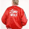 1950s Lenny Lone Wolf Red Bomber Jacket