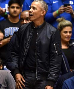 US 44 Barack Obama Black Bomber Jacket