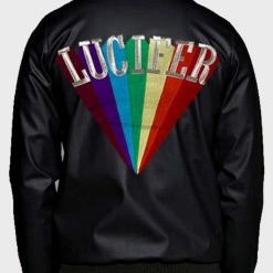 Lucifer Black Bomber Rising Rainbow Jacket