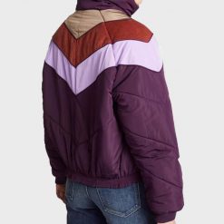 Malia Baker Purple Puffer Jacket