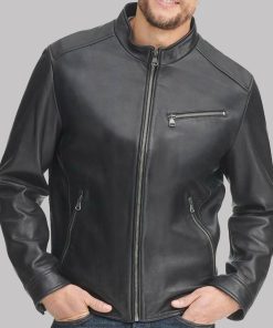Mens Black Casual Leather Jacket