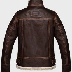 Leon Kennedy Brown Shearling Jacket