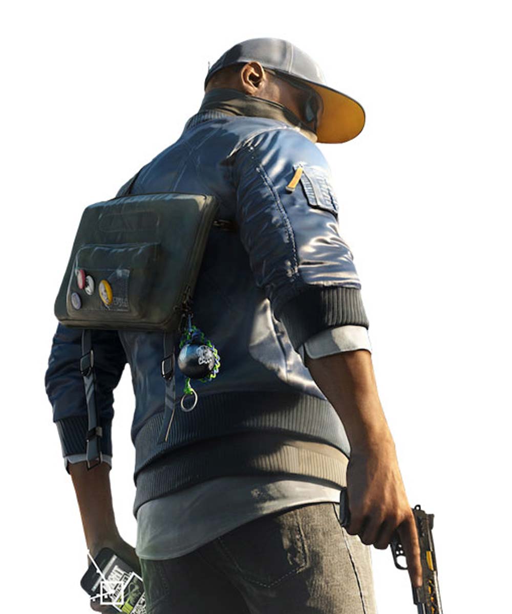 Watch Dogs 2 Blue Bomber Marcus Holloway Jacket