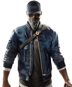 Watch Dogs 2 Marcus Holloway Blue Bomber Jacket