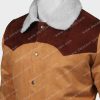 John Dutton Brown Jacket with Shearling Collar