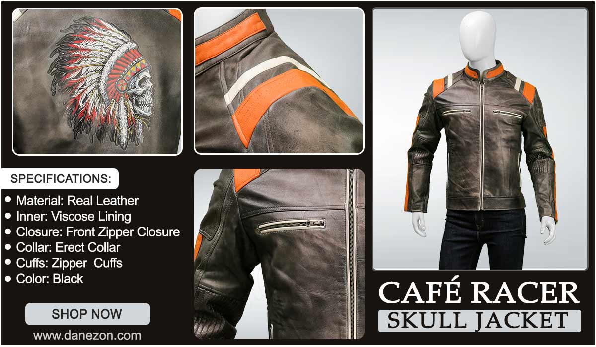 Skull Café Racer Jacket