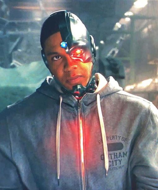 Justice League Ray Fisher Grey Hoodie