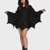 Halloween Girl Bat Black Hooded Jacket