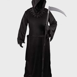 Grim Reaper Black Trench Coat