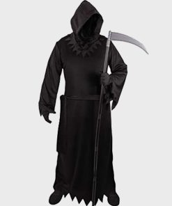 Grim Reaper Black Trench Coat