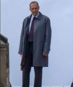 No Time to Die Ralph Fiennes Mid-Length Coat