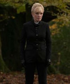 A Discovery Of Witches Lindsay Duncan Black Coat
