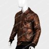Aviator Mens Distressed A2 Leather Bomber Jacket