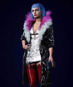 Cyberpunk 2077 Evelyn Parker Black Leather Coat