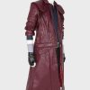 Devil May Cry 5 Dante Burgundy Leather Coat