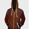 Dying Light 2 Aiden Caldwell Brown Hoodie with Studs