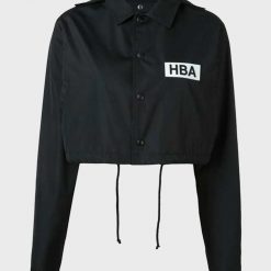 Emily In Paris Lily Collins HBA Logo Cropped Jacket