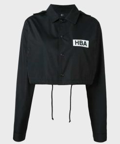 Emily In Paris Lily Collins HBA Logo Cropped Jacket