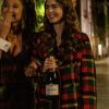 Emily in Paris Lily Collins Flannel Peacoat