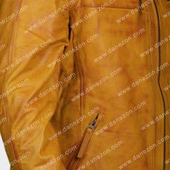 Mens Brown Tan Slimfit Leather Jacket