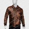 Mens Style A2 Distressed Aviator Leather Bomber Jacket