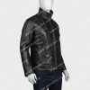Casual Black Mens Leather Jacket