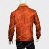 Brown Distressed Aviator Waxed Bomber Leather Jacket for Mens
