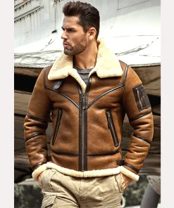 Mens b3 shearling aviator jacket