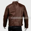 Classic Brown Leather Jacket Mens