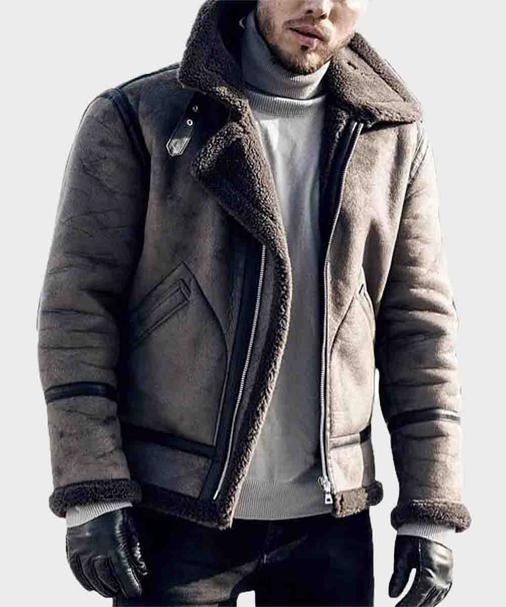 leather shearling coats