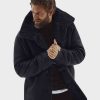 Mens Fur Sheepskin Winter Shearling Leather Jacket