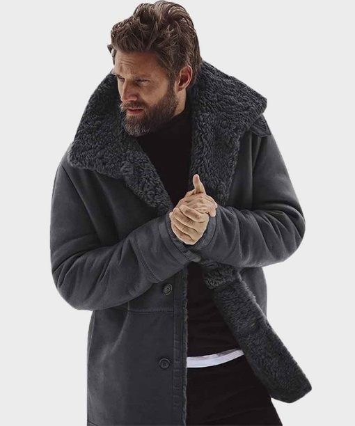 Mens Sheepskin Winter Fur Leather Jacket