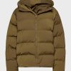 Mens Brown Winter Hooded Puffer Jacket