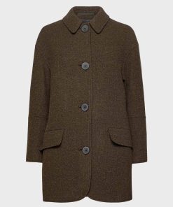 Winter Brown Mens Wool Coat