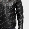Mens Black Cafe Racer Real Leather Jacket