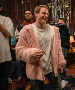 Power Book II Ghost Gianni Paolo Pink Shearling Jacket