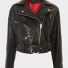 Riverdale S03 Alice Cooper Black Leather Jacket