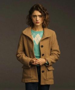 Stranger Things S03 Natalia Dyer Brown Coat