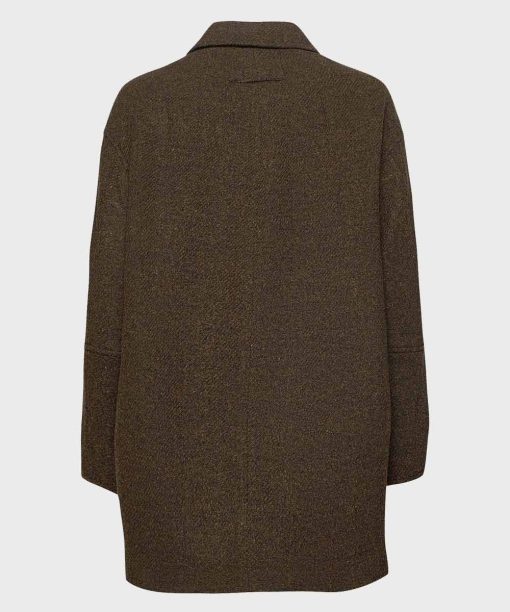 Mens Brown Mid-Length Coat