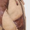 Mens Flying B3 1937 Shearling Brown Tan Leather Jacket