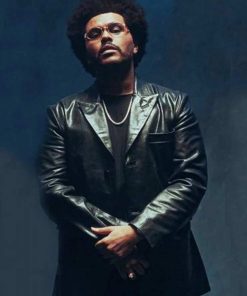 Maluma Hawái Remix The Weeknd Black Leather Jacket
