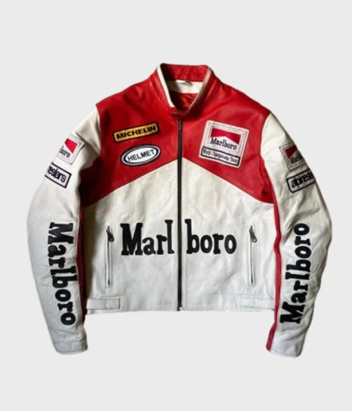 Vintage Marlboro Racing Leather Jacket