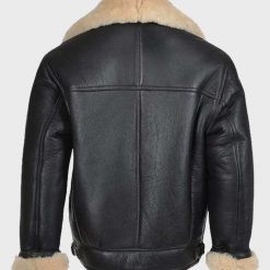 Mens Shearling Black B3 Leather Jacket