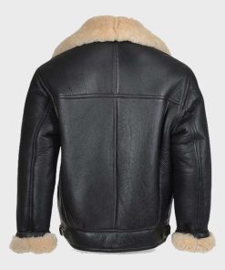 Mens Shearling Black B3 Leather Jacket